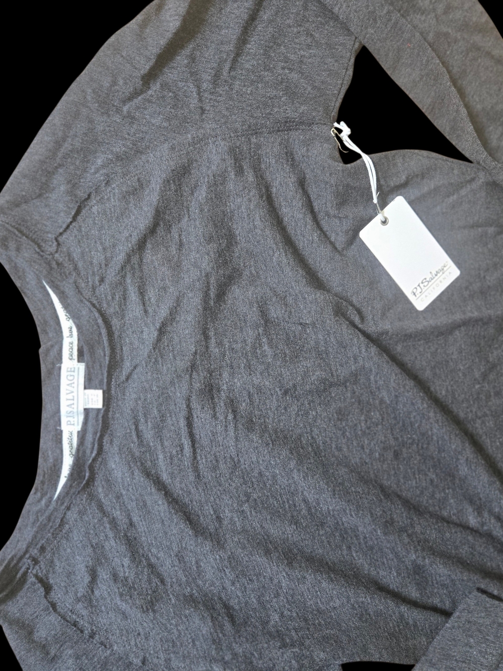Savage Dark Gray Lightweight Knit Tee